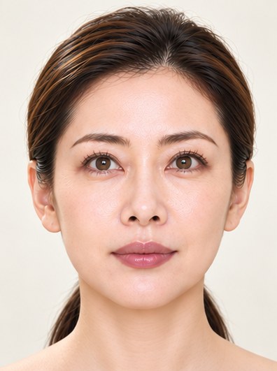 正面の撮影見本